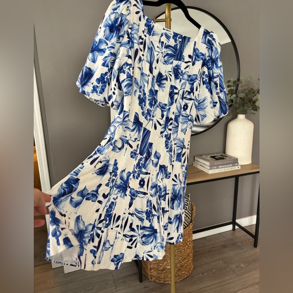 House of Harlow 1960 Floral Puff-Sleeve Mini Dress - Picture 7 of 10